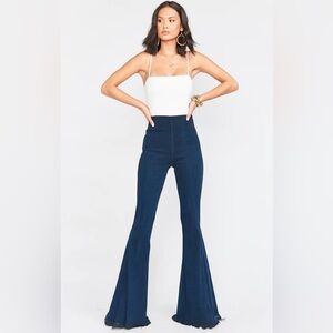 Show Me Your MuMu Dark Blue Berkeley Bells Flare Jeans